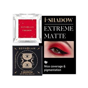 BEPHOLAN Single Matte Red Eyeliner Blush Dark Red  Eyeshadow Palette
